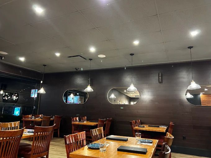 Dosa N Chutney restaurant interior showing traditional South Indian dining atmosphere
