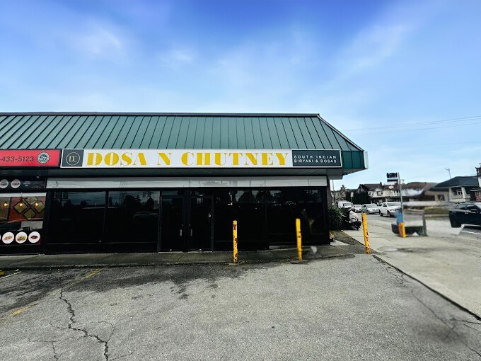 Dosa N Chutney restaurant exterior showing our Vancouver location